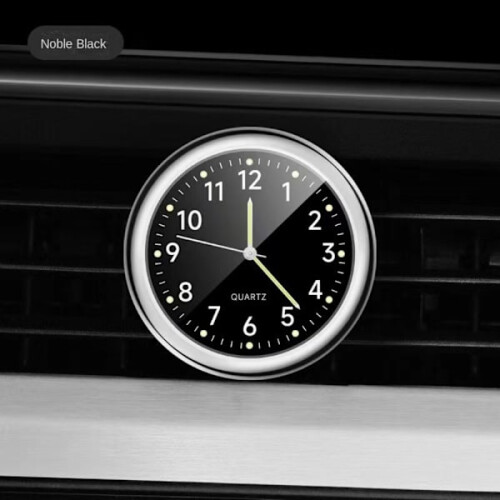 Car clock Quartz clock BLACK Black