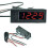 12V 3in1 Vehicle Car Kit Thermometer + Voltmeter + Clock LED Digital Display 4