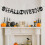 Σετ λάβαρων για το Halloween, γιρλάντα με λινάτσα και σχέδιο κεράσματος, συμβατή με 2