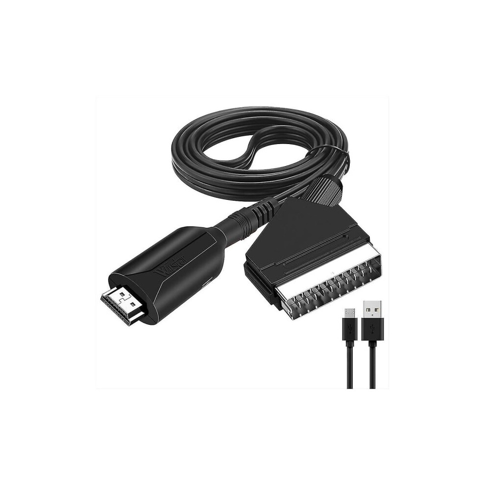 Hdmi To Scart Cable 1 Meter Long Direct Connection Smooth Conversion Fk 9425574771216