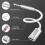 3,5 mm audio kábel samec-type C samica, analógový audio jack adaptér pre slúchadlá pre MP3 prehrávač 3