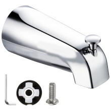 Sliding Bath Spout Bathtub Faucet with Diverter Fits 1/2" Copper Water Pipe