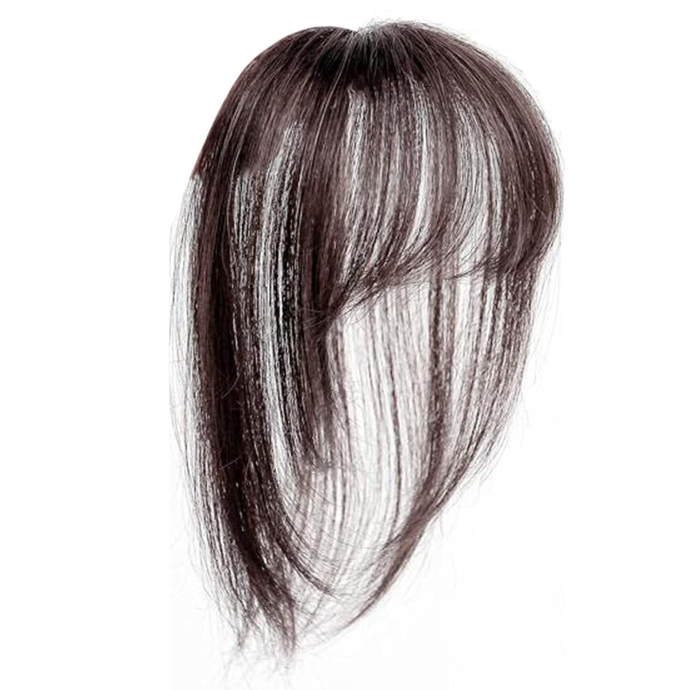 Unisex Clip In Bangs For Women Human Hair, 3D Hair Extensions French Bangs Bang Hairpieces Curved Bangs Hair Extension Bangs For Daily Wear