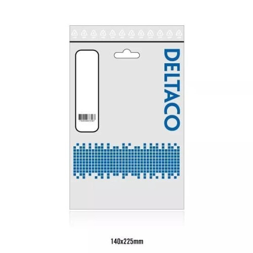 DELTACO SATA/SAS cable, locking clip, straight-straight, 0.5m (SATA-05D) 2