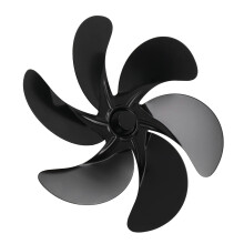 Fireplace Stove Fan Replacement Aluminum Alloy Heat Powered Blades for Wood Burning Stove