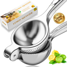 Heavy Duty Lemon Squeezer Large Metal Manual Citrus Juicer Rust Resistant Ergonomic Handle
