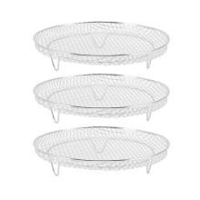 Air Fryer Dehydrator Racks 3 Pieces Stackable Stainless Steel MultiLayer Food Drying Set