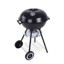 Portable Charcoal Grill with Lid, Small Outdoor BBQ Grill for Camping, Even Heat Distribution, Easy Cleanup