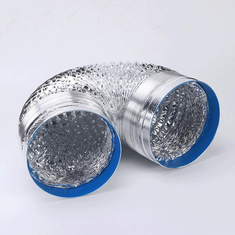 4 Inch Aluminum Dryer Vent Hose With Clamps, Heat Resistant Flexible Air Duct For Hvac And Ventilation 9113335024588