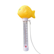 Cartoon Floating Pool Thermometer PVC Temperature Gauge with Clear Display for Swimming Pools