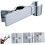 Shower Head Holder with Adjustable ABS Rail for Handheld Spray, Bathroom Wall Mount 2
