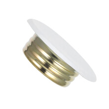 White Recessed Fire Sprinkler Cover Plate for Ceiling Easy Installation Durable Iron Design