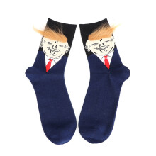 Präsidentensocken mit originellem Haar-Design, Trump-Socken mit kreativem, von der Frisur inspiriertem Look, humorvolle Feinstricksocken aus weichem