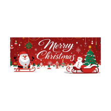 Bentne Weihnachts-Garagentorbanner Schneeflocken-Weihnachtsfeier-Hintergrundabdeckung (A)