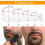 5 Sizes Goatee Shaving Template Beard Guide Shaper Beard Shaping & Styling Template For Men White 3