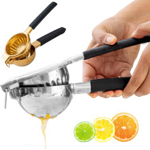 Manual Citrus Juicer Heavy Duty Stainless Steel Lemon Squeezer for Lemons Limes Oranges Silver Ref: 5287