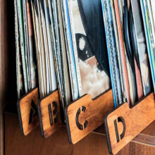 Divisórias para discos de vinil, divisórias alfabéticas para armazenamento de discos de vinil AZ (2 conjuntos)