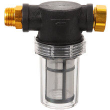 Filtro de manguera de agua a alta presión para limpieza de sedimentos con conectores de aluminio en ambos extremos para jardín. Práctico y