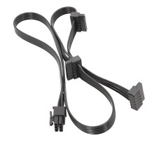 Adaptador eficiente de 6 pinos para SATA x3 de 15 pinos para alimentação de disco rígido Corsair RM RMX.