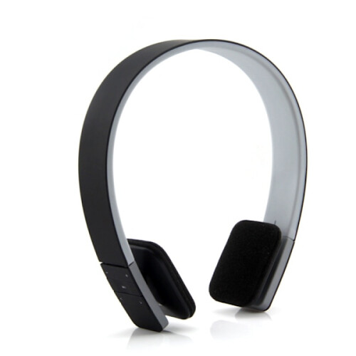 Casque sans fil rechargeable supra-auriculaire Bluetooth noir