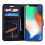 Étui portefeuille élégant compatible avec l'iPhone XR de NKOBEE (marron) 3