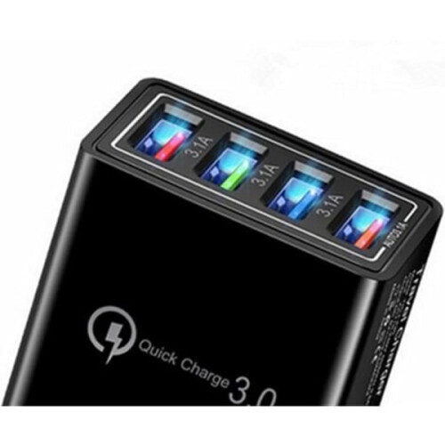 TS-USB multiuttakslader 15W 4USB-porter Vegglader Strømadapter USB-ladeuttak Reiselader 1