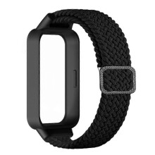 Kompatibilné s Xiaomi Smart Band9Active Redmi Band3, tkaný nylonový náramok, puzdro na hodinky, remienok na hodinky - čierna, viacfarebná