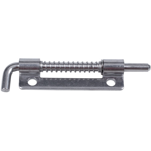 2X Hardware Spring Loaded Metal Security Barrel Bolt Latch 3.5 inch Long Silver Tone 1