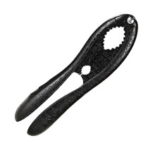 1pc Multipurpose Nutcrackers Efficient Walnut Pliers Nutshell Opener Tools (Black)