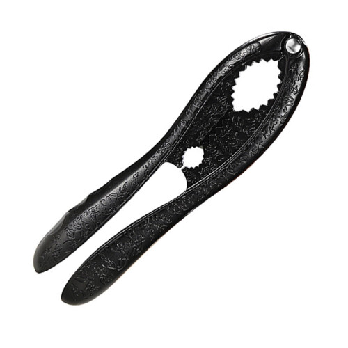 1pc Multipurpose Nutcrackers Efficient Walnut Pliers Nutshell Opener Tools (Black)