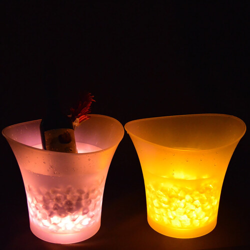 5-Liter-Champagner-Eiskübel mit Leuchtfunktion, LED-Eiskübel, runder Eiskübel, Backformen-Set, Küchenhelfer-Set 2