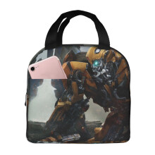 Bolsa de almuerzo Transformers, linda bolsa de almuerzo isotérmica, contenedor reutilizable para el almuerzo, lonchera, bolsa de transporte para