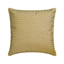 Cás Piliúir Saincheaptha HomeCentric, Pacáiste de 2 Óir Bhéasach, Clúdaigh Piliúir Teilgthe Bróidnithe Schiffli 12x12 orlach (30x30cm) do