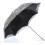 Hopfällbart UV-parasoll Snö/Regn/Solparasoll Broderat Bröllopsparaply Grå 3