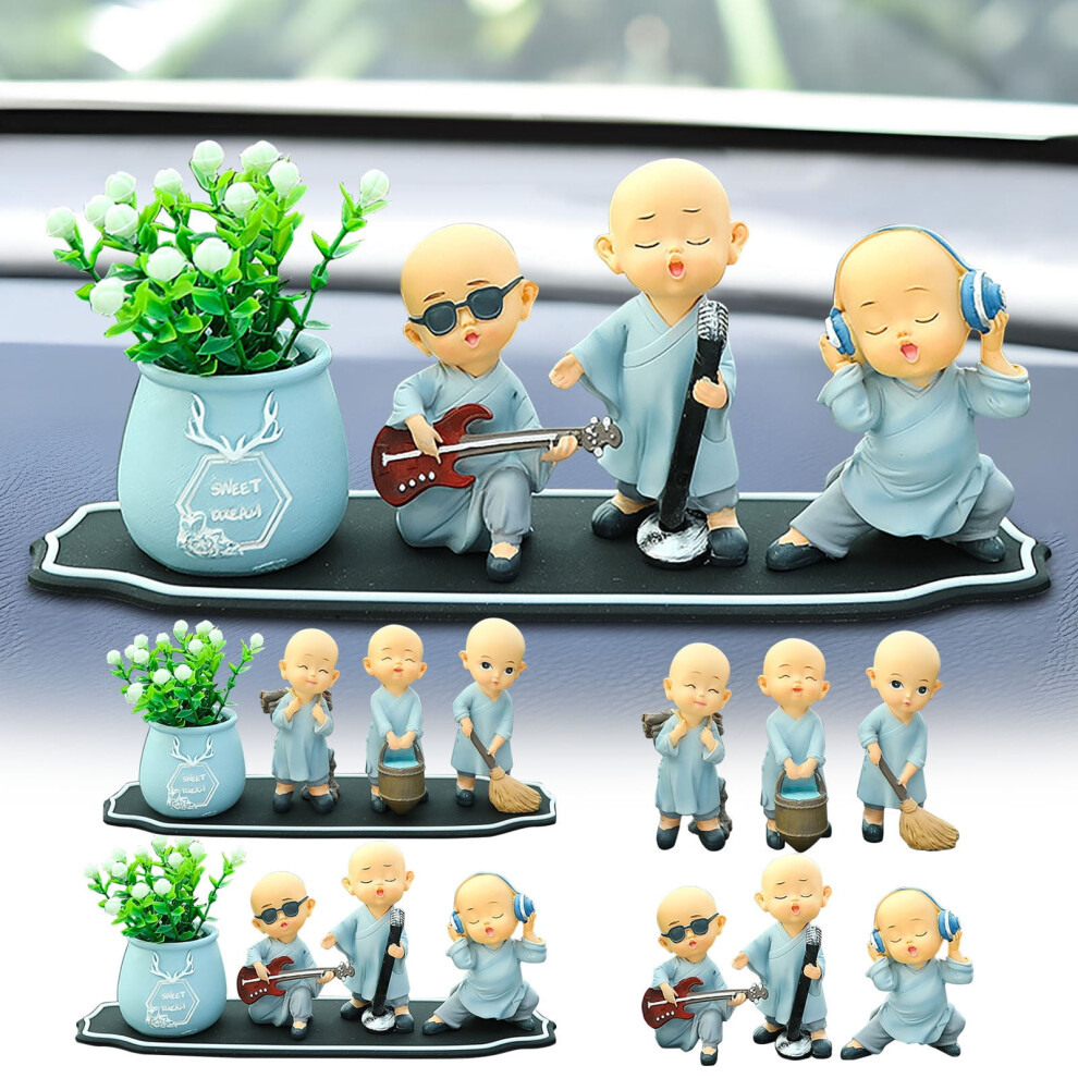 Jacenvly Clearance: Nightmare Before Christmas Small Monk Car Decoration, Compatible With Cars, Funny Little Monk Room Decor 9395123972640