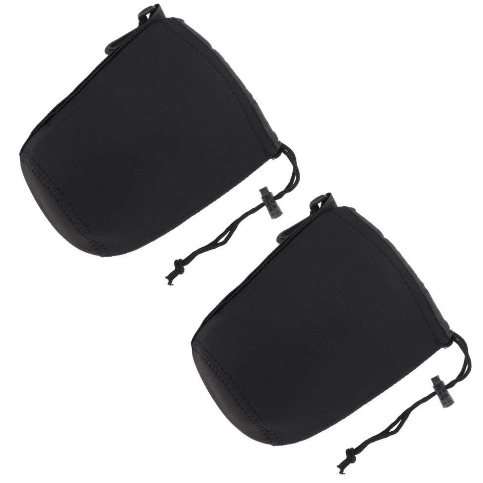 2Pcs Slr Camera Lens Pouch For Camera Lens Neoprene Lens Container Size M 9395123973203
