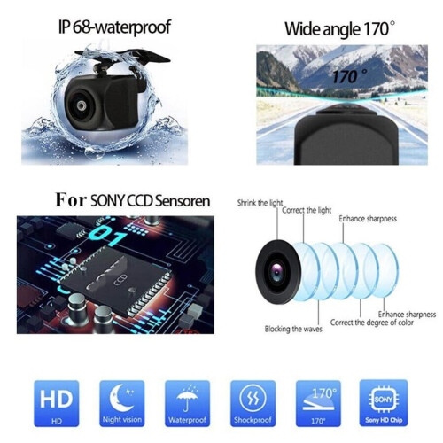 CCD HD Backkamera med backfunktion för Camry 2007-2012 Vattentät 1