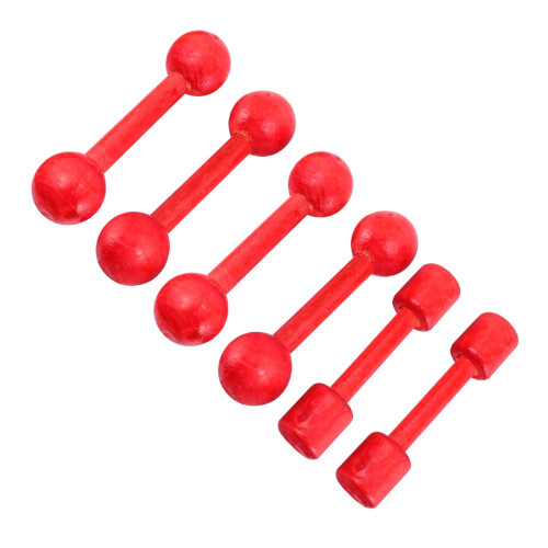 Mizh6pcs Αλτήρας χειρολαβής ξύλινος αλτήρας γυμναστικής φορητός αλτήρας άρσης βαρών 1