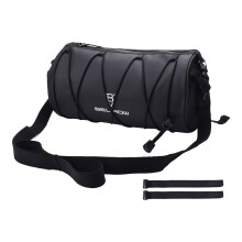 Bolsa para bicicleta impermeable, bolsa para manillar de bicicleta de gran capacidad (negra, 4,2 L)