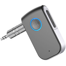 Glacadóir Bluetooth5.0 JTWEEN don Ghluaisteán, Oiriúntóir AUX Cealaithe Torainn, Comhoiriúnach le Steirió Baile/Cluasáin Sreangaithe/Glao Saor