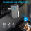 Δέκτης Bluetooth 5.0 JTWEEN για αυτοκίνητο, προσαρμογέας AUX με ακύρωση θορύβου, συμβατός με 3