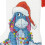 Κιτ σταυροβελονιάς Eeyore Christmas Stocking Counted Cross Stitch για αρχάριους, 14 τεμάχια λευκό 5