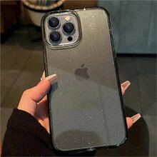 Coque souple transparente à paillettes de luxe, résistante aux chocs et ornée de strass, compatible avec iPhone 16, 15, 14, 13, 12, 11 Pro Max, X,