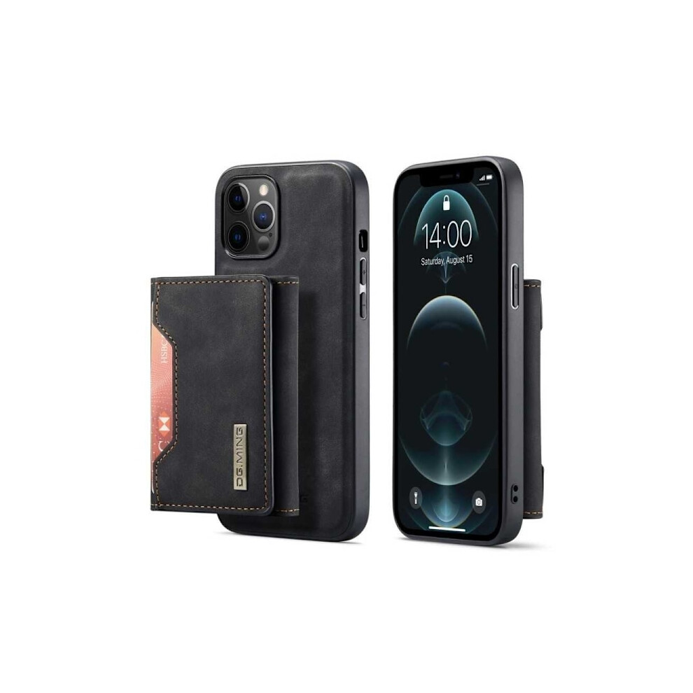 8-Compartment Compatible With Iphone 14 Pro Shockproof Case With Magnetic Card Holder Dg.ming Detach Black 9395123974798