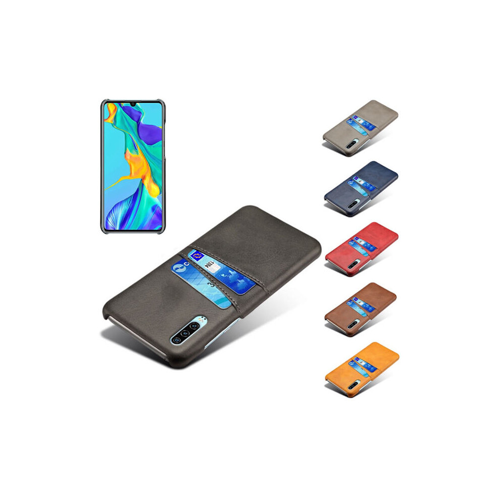 Card Holder Compatible With Huawei P30 Case Mobile Phone Case Hole For Charger Headphones - Red 9395123974651
