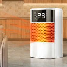 Calefactores Xerdsx para uso en interiores, calefactor cerámico oscilante de 60 con termostato digital, 3 modos, temporizador de 12 horas,