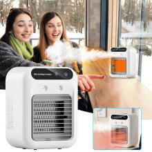 Calentador de escritorio pequeño para el hogar, calentador caliente, ventilador de calefacción, calentador