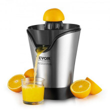 Presse-agrumes électrique 100 W, filtre en acier inoxydable, nettoyage facile pour oranges, pamplemousses, citrons - Compatible avec les plans de
