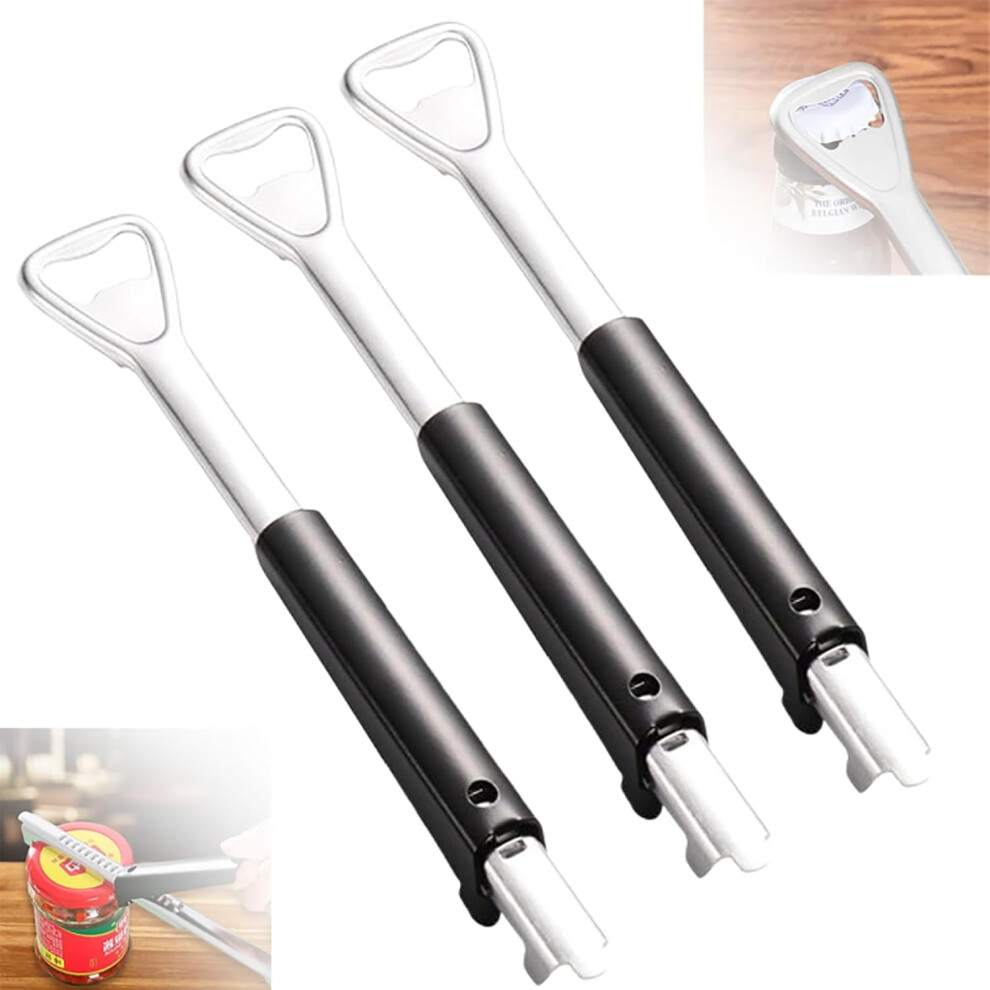 HeeHom 2 in 1 Adjustable Jar Opener, compatible with can and bottle lids, manual gripper tool for weak hands, kitchen gadget