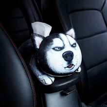 Porta-lenços de pelúcia em formato de anime, ideal para carro, casa e banheiro - Capa e organizador de lenços de papel com desenho animado fofo.